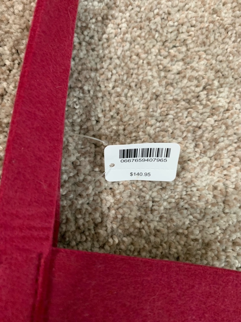 *NEW* 2025 BATH & BODY WORKS BLACK FRIDAY Felt Maroon Standing Tote Bag NWT - Picture 4 of 7